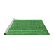 Sideview of Machine Washable Oriental Emerald Green Modern Area Rugs, wshabs2405emgrn