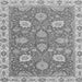 Square Machine Washable Oriental Gray Modern Rug, wshabs2406gry