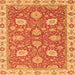 Square Oriental Orange Modern Rug, abs2406org