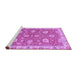 Sideview of Machine Washable Oriental Purple Modern Area Rugs, wshabs2406pur