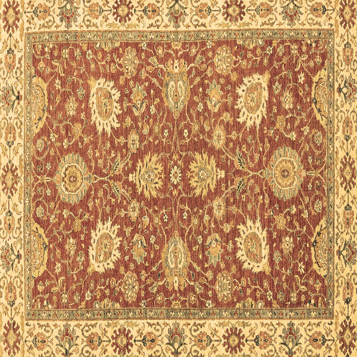 Square Oriental Brown Modern Rug, abs2406brn