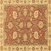 Square Oriental Brown Modern Rug, abs2406brn