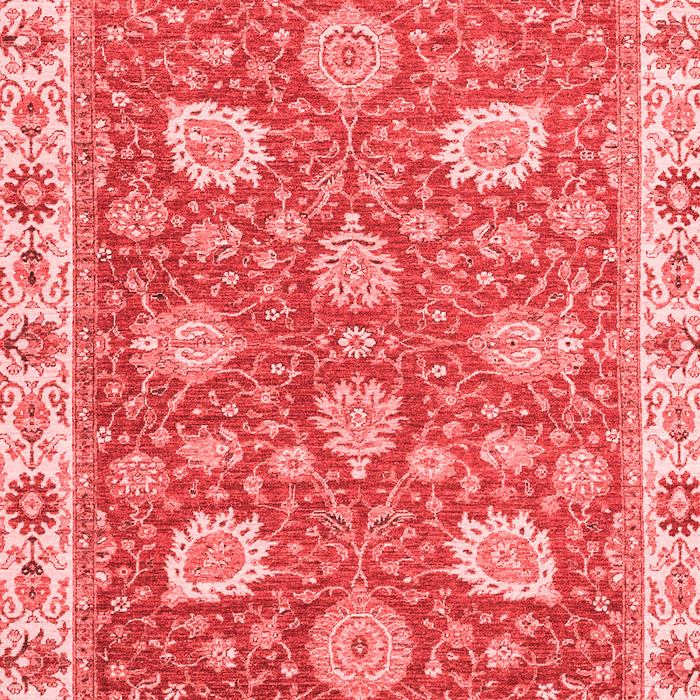 Machine Washable Oriental Red Modern Rug, wshabs2406red