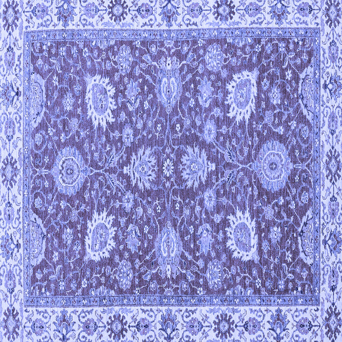 Square Oriental Blue Modern Rug, abs2406blu