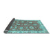 Sideview of Oriental Light Blue Modern Rug, abs2406lblu