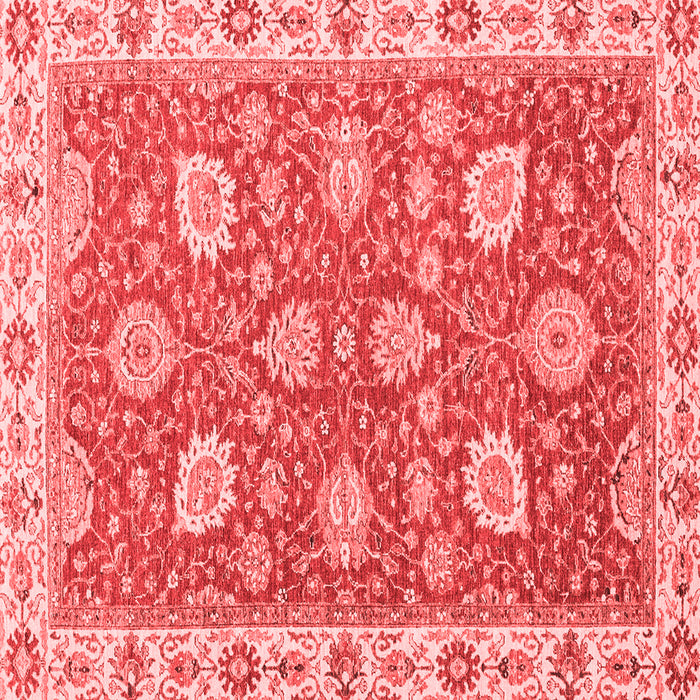 Machine Washable Oriental Red Modern Rug, wshabs2406red