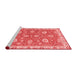 Modern Red Washable Rugs