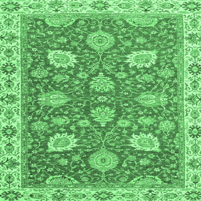 Square Oriental Emerald Green Modern Rug, abs2406emgrn
