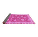 Sideview of Oriental Pink Modern Rug, abs2406pnk