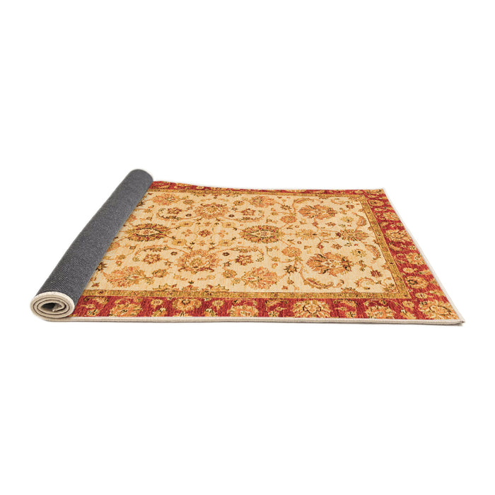 Sideview of Oriental Orange Modern Rug, abs2407org