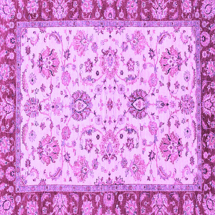 Square Machine Washable Oriental Purple Modern Area Rugs, wshabs2407pur