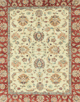 Abstract Chocolate Brown Oriental Rug, abs2407