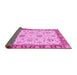 Sideview of Oriental Pink Modern Rug, abs2407pnk