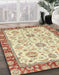 Machine Washable Abstract Chocolate Brown Rug in a Family Room, wshabs2407