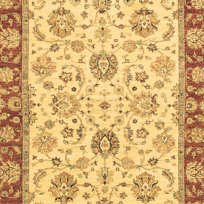 Machine Washable Oriental Brown Modern Rug, wshabs2407brn