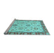 Sideview of Machine Washable Oriental Light Blue Modern Rug, wshabs2407lblu