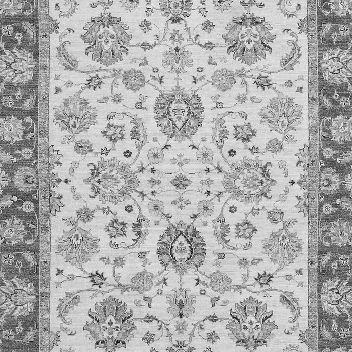Machine Washable Oriental Gray Modern Rug, wshabs2407gry