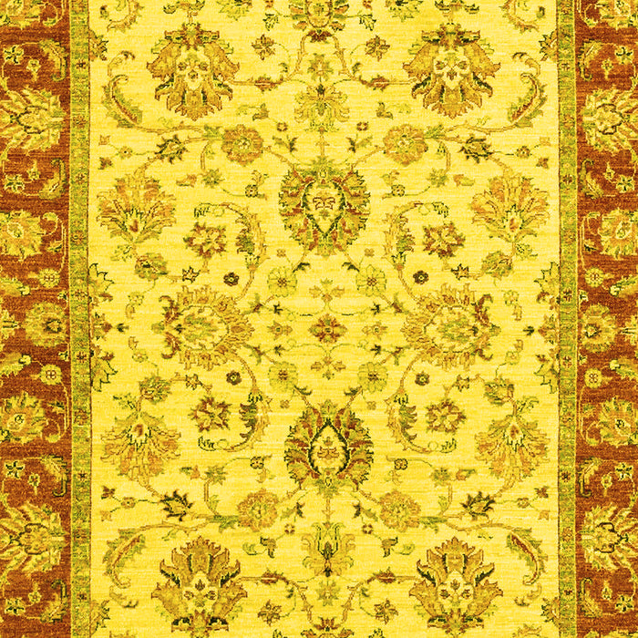 Oriental Yellow Modern Rug, abs2407yw