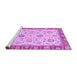 Sideview of Machine Washable Oriental Purple Modern Area Rugs, wshabs2407pur