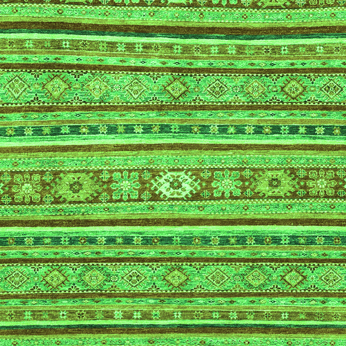 Machine Washable Oriental Green Modern Area Rugs, wshabs2408grn