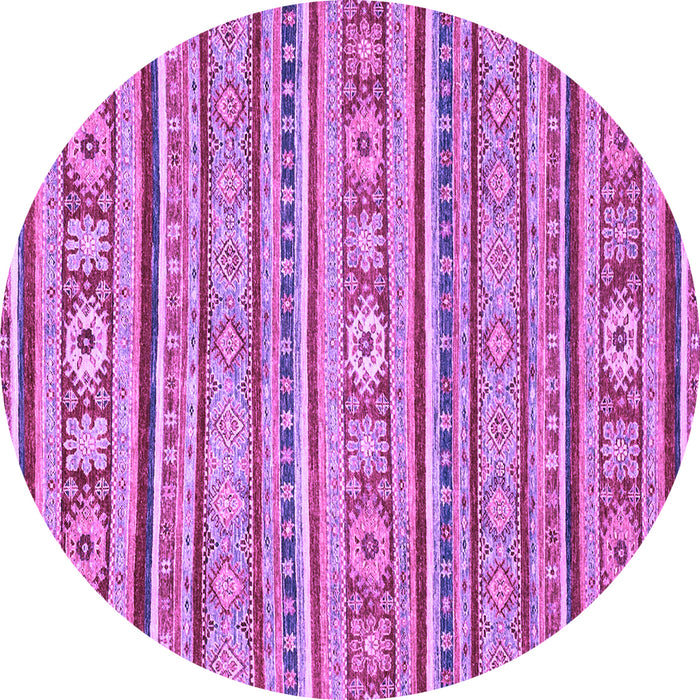 Round Oriental Purple Modern Rug, abs2408pur