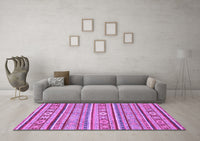 Machine Washable Oriental Purple Modern Rug, wshabs2408pur