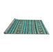 Sideview of Machine Washable Oriental Light Blue Modern Rug, wshabs2408lblu