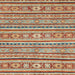 Square Abstract Chestnut Red Oriental Rug, abs2408