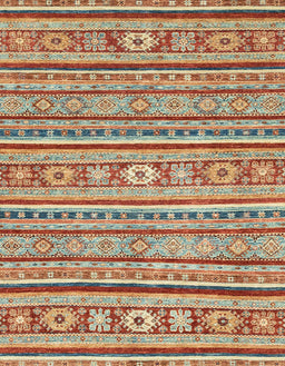 Abstract Chestnut Red Oriental Rug, abs2408