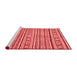 Modern Red Washable Rugs