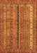 Machine Washable Oriental Orange Modern Area Rugs, wshabs2409org