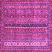 Square Oriental Pink Modern Rug, abs2409pnk