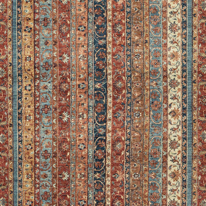 Abstract Dark Sienna Brown Oriental Rug, abs2409