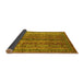 Sideview of Oriental Yellow Modern Rug, abs2409yw