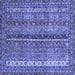 Square Oriental Blue Modern Rug, abs2409blu