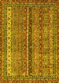 Oriental Yellow Modern Rug, abs2409yw