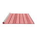 Modern Red Washable Rugs