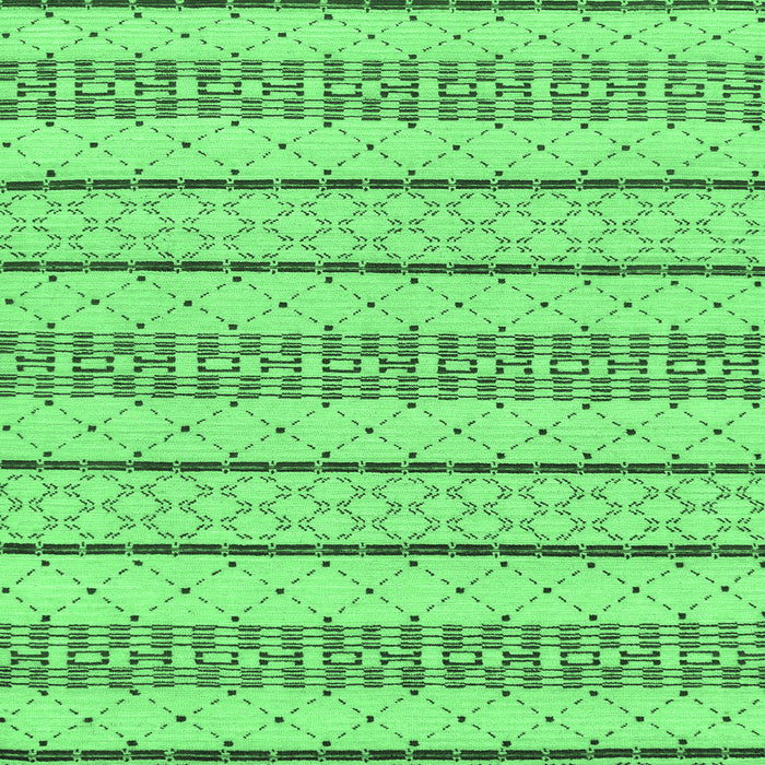 Square Machine Washable Solid Emerald Green Modern Area Rugs, wshabs240emgrn