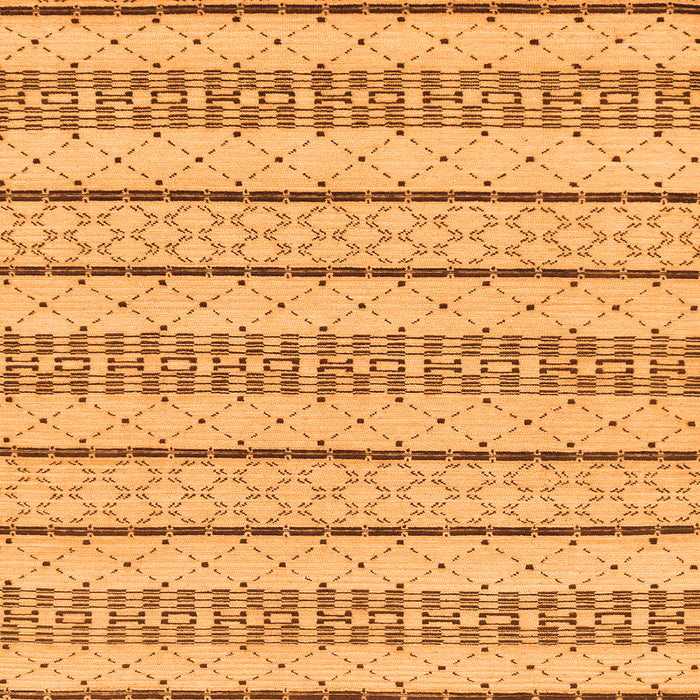 Square Solid Orange Modern Rug, abs240org