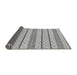 Sideview of Solid Gray Modern Rug, abs240gry