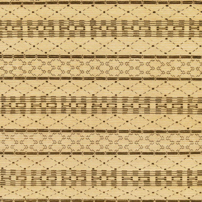 Square Machine Washable Abstract Cinnamon Brown Rug, wshabs240