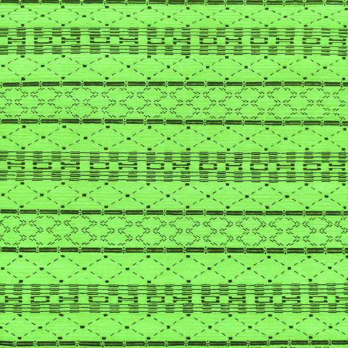 Square Machine Washable Solid Green Modern Area Rugs, wshabs240grn