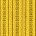 Square Solid Yellow Modern Rug, abs240yw