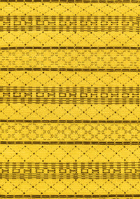 Solid Yellow Modern Rug, abs240yw