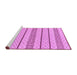 Sideview of Machine Washable Solid Purple Modern Area Rugs, wshabs240pur