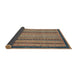 Sideview of Abstract Camel Brown Oriental Rug, abs2410