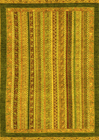 Oriental Yellow Modern Rug, abs2410yw