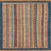 Square Abstract Camel Brown Oriental Rug, abs2410