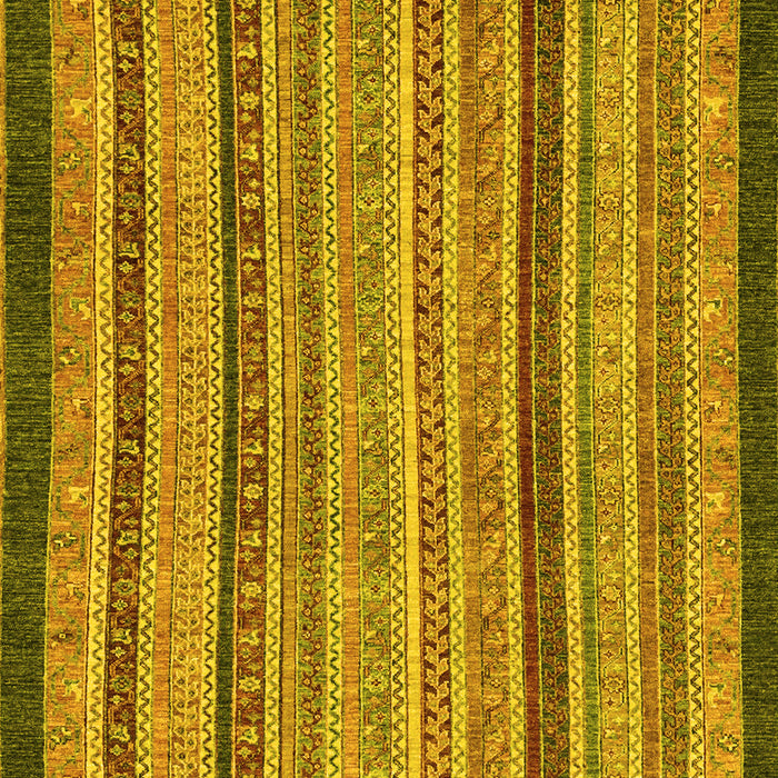 Machine Washable Oriental Yellow Modern Rug, wshabs2410yw