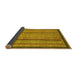 Sideview of Oriental Yellow Modern Rug, abs2410yw